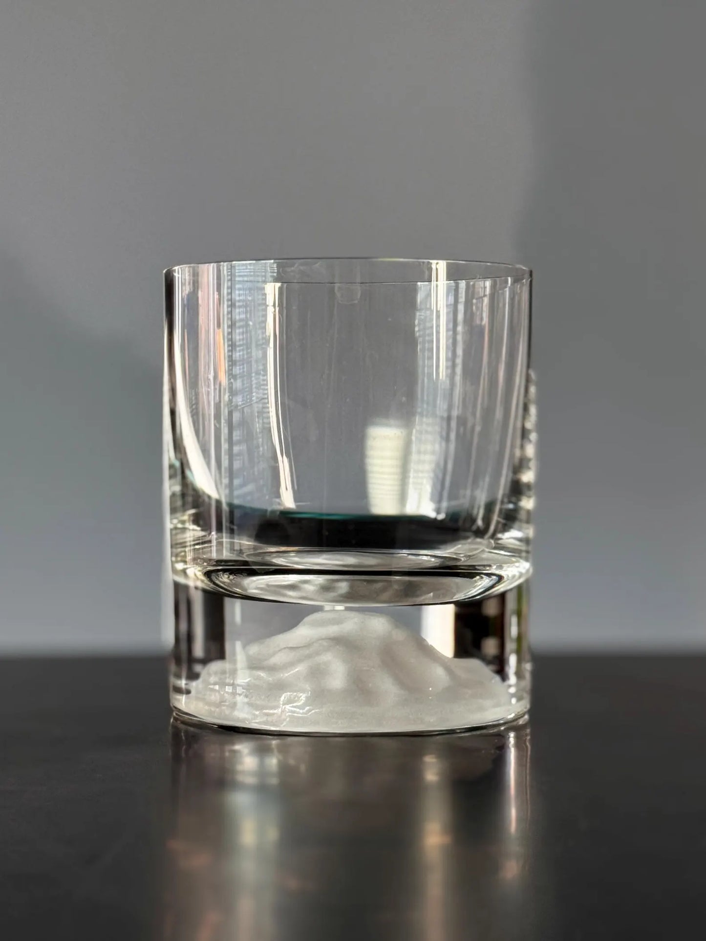 Vintage Iittala 'Himalaya' Crystal Whiskey Glass by Björn Weckström, Finland 1977