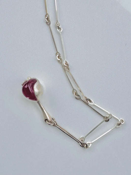 Björn Weckström "Nectaris" Silver & Acrylic Pendant, Lapponia Finland 1977