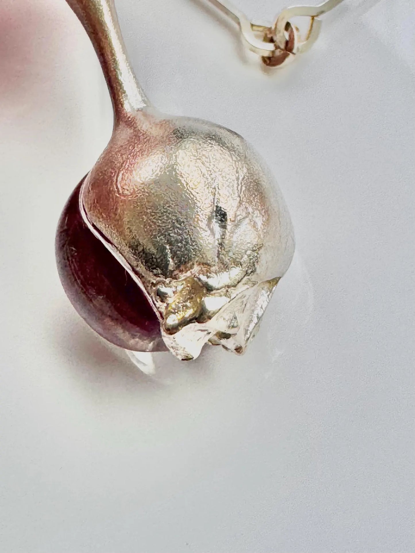 Björn Weckström "Nectaris" Silver & Acrylic Pendant, Lapponia Finland 1977