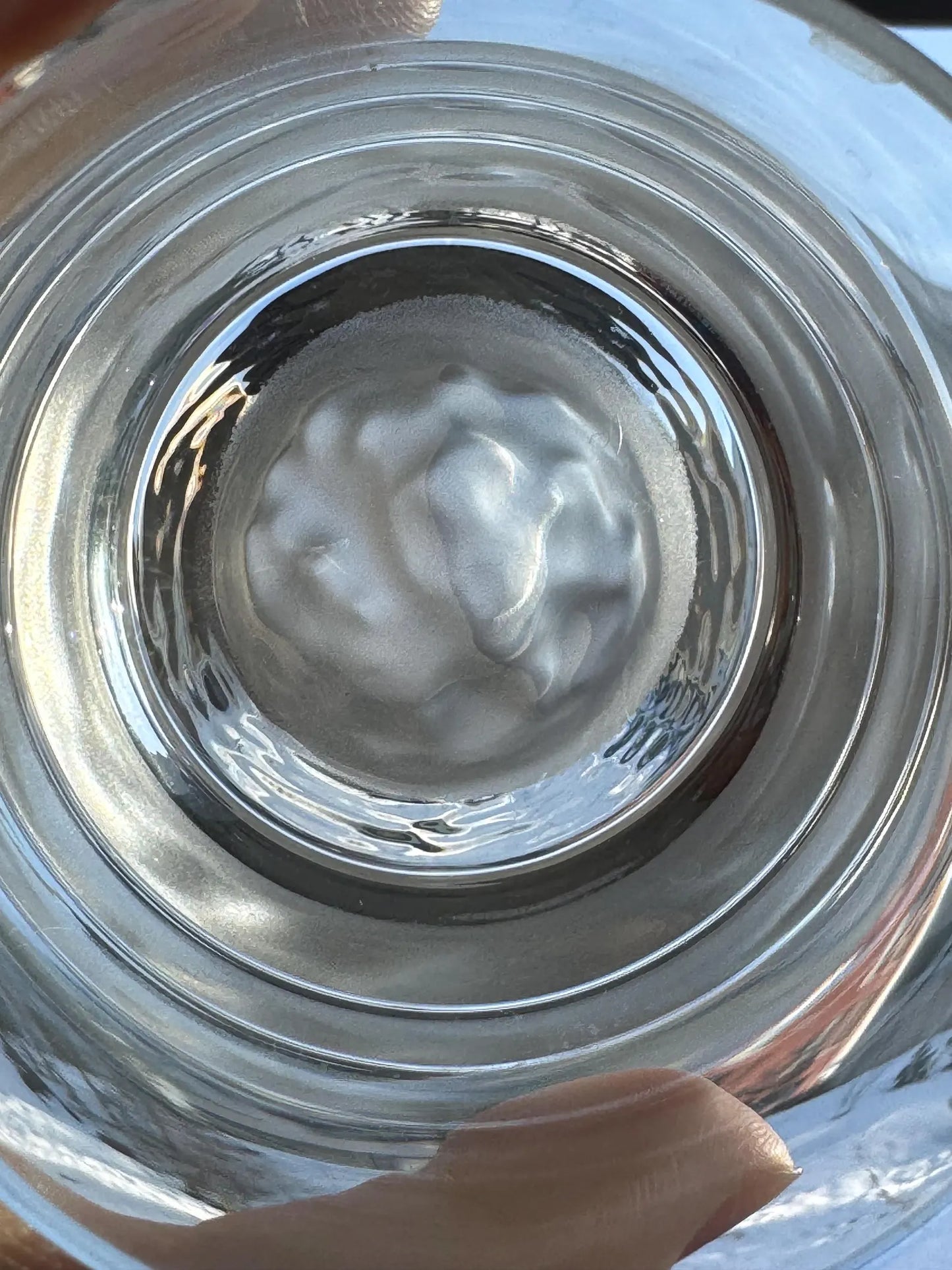 Vintage Iittala 'Himalaya' Crystal Whiskey Glass by Björn Weckström, Finland 1977