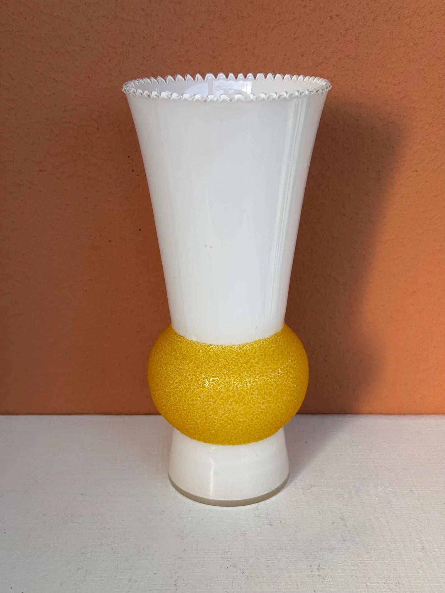 Vintage Iittala 'Iiris' Glass Vase Model 1711 by Erkki Vesanto, Finland 1959–1962