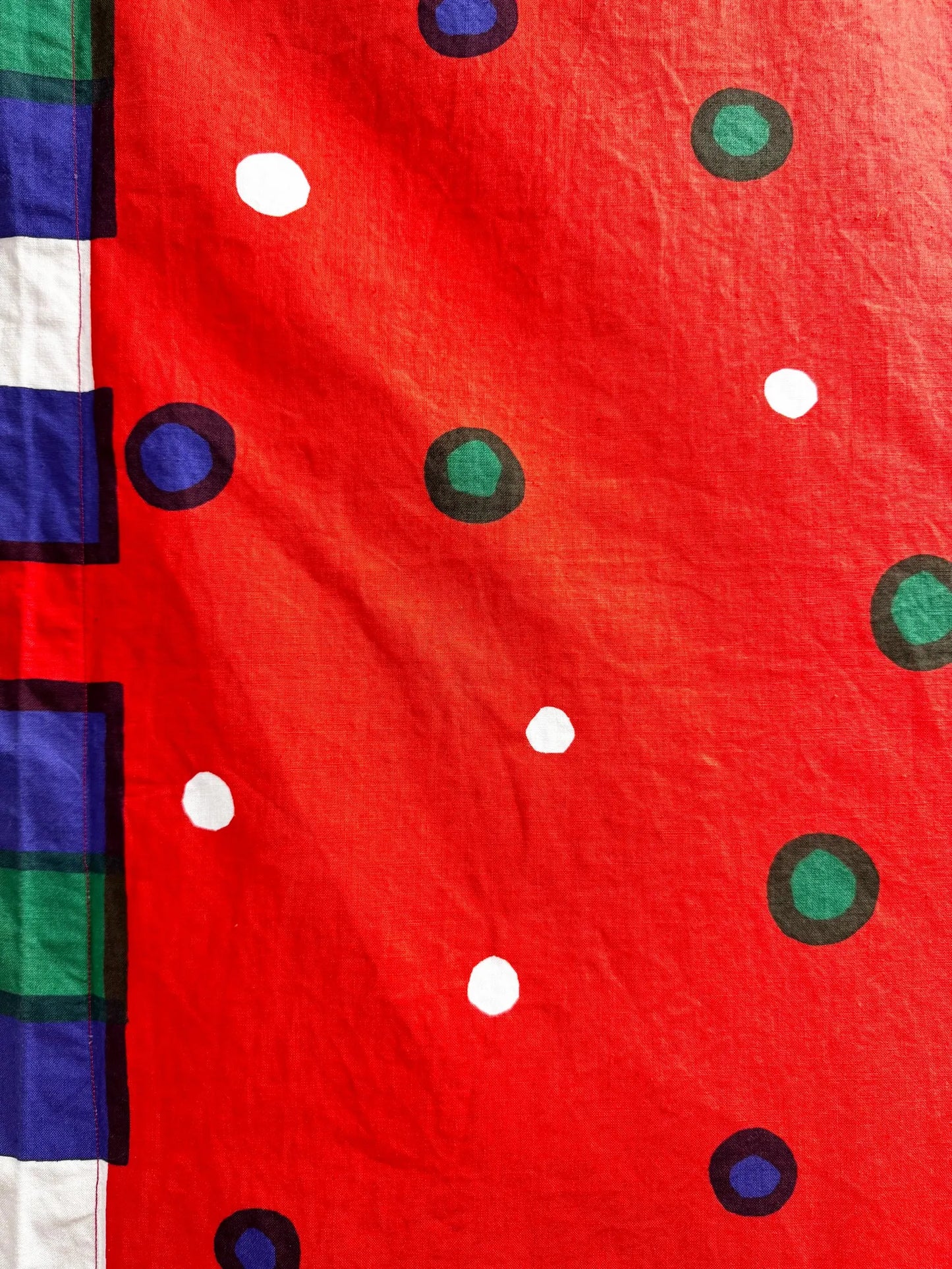 Vintage Marimekko Karpeld Tablecloth / Curtain by Katsuji Wakisaka, Finland 1974, 188 x 125 cm