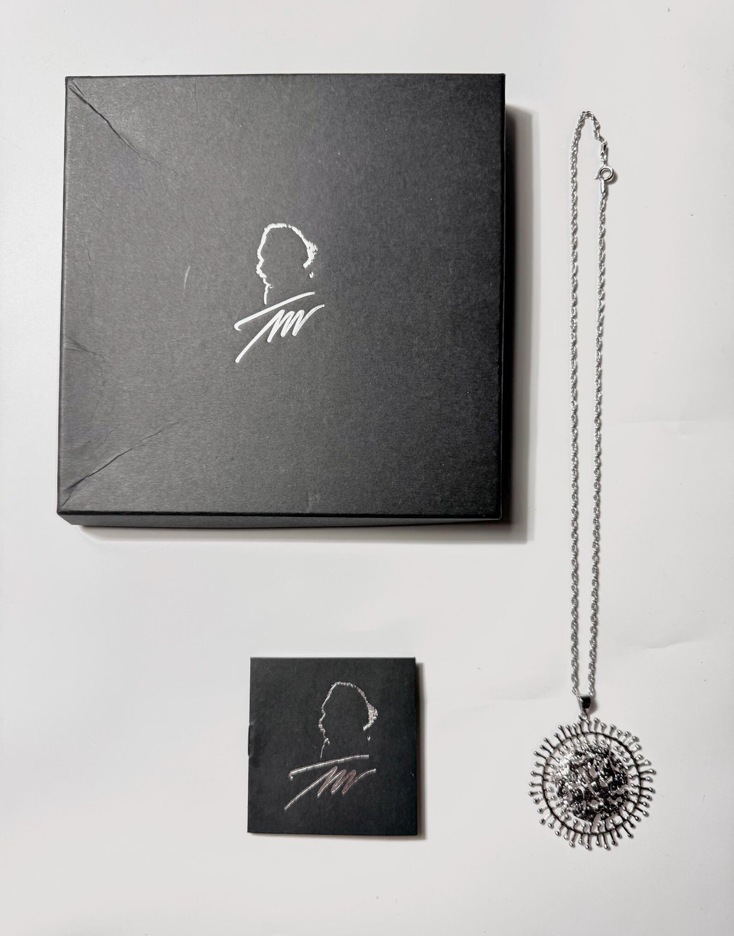Tapio Wirkkala "Full Moon" Silver Pendant, Kultakeskus Oy Finland 1980s