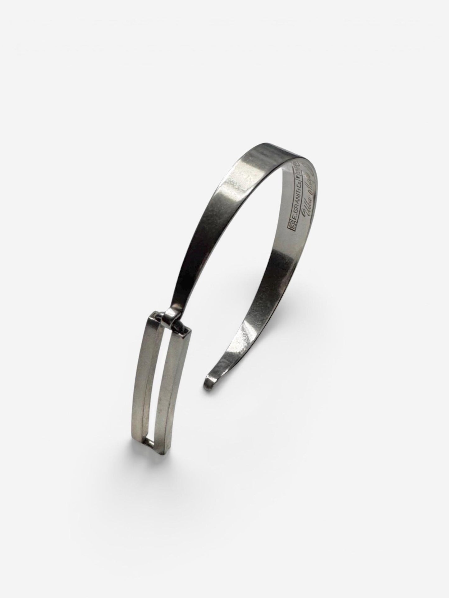 Erik Granit Modernist Sterling Silver Bracelet, 1985 — Hallmarked, Made in Finland