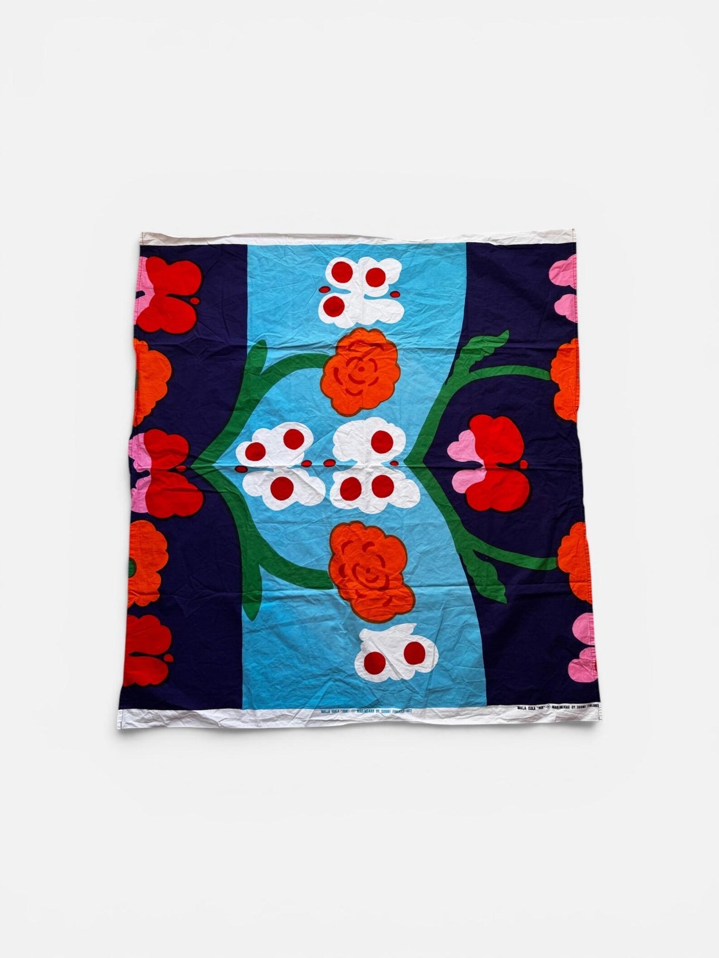 Marimekko "Ibir" Vintage Fabric by Maija Isola, 1972 — Hand Screen Print