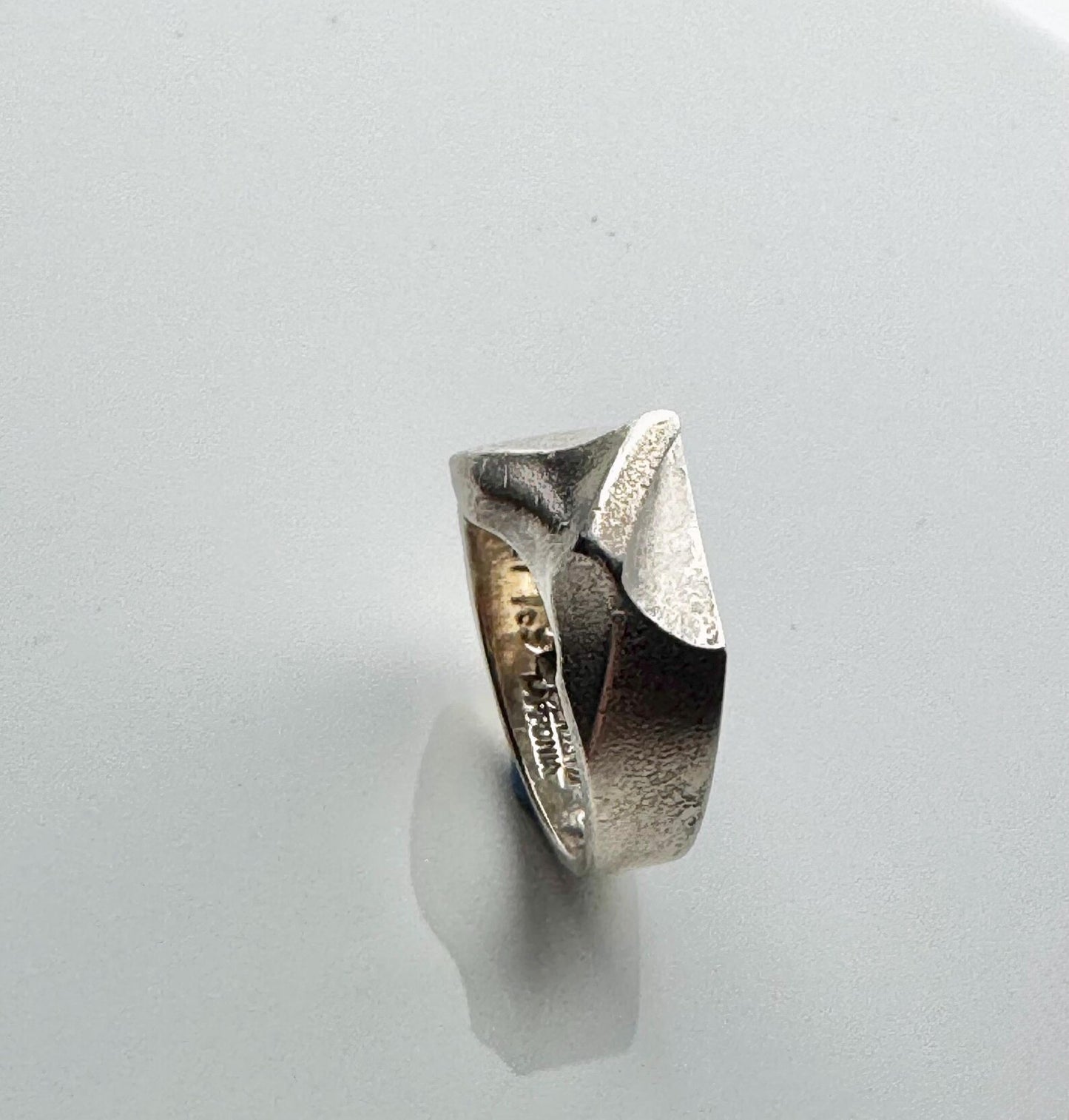 Lapponia Modernist 925 Silver Ring by Björn Weckström, 1976 — Hallmarked, Made in Finland