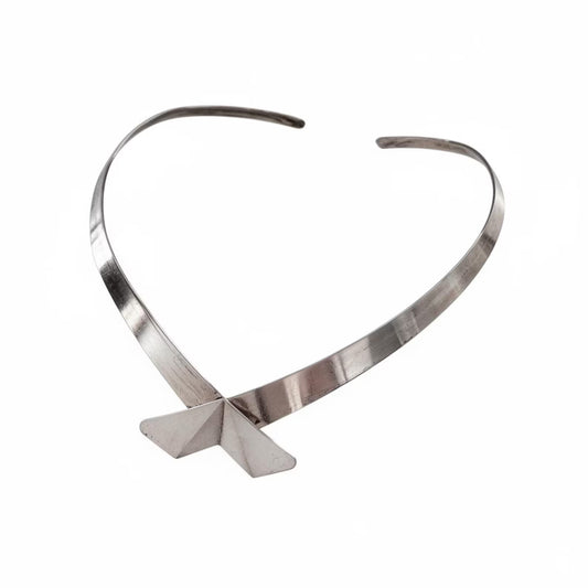 Modernist Sterling Silver Choker — Kultakeskus, Finland 1989