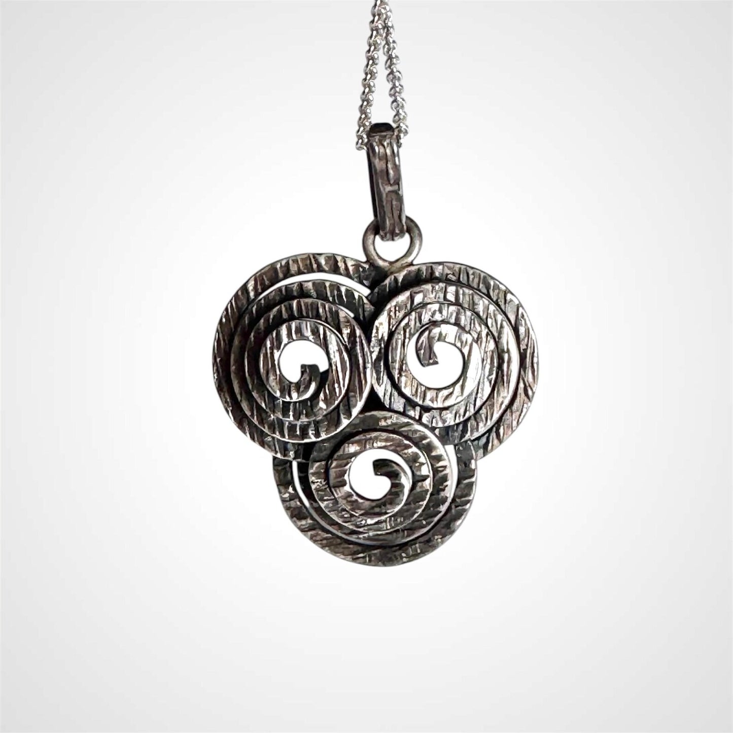 Rare Modernist Elis Kauppi Sterling Silver Pendant for Kupittaan Kulta Oy, Finland 1966