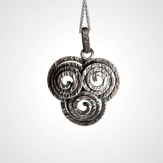 Rare Modernist Elis Kauppi Sterling Silver Pendant for Kupittaan Kulta Oy, Finland 1966