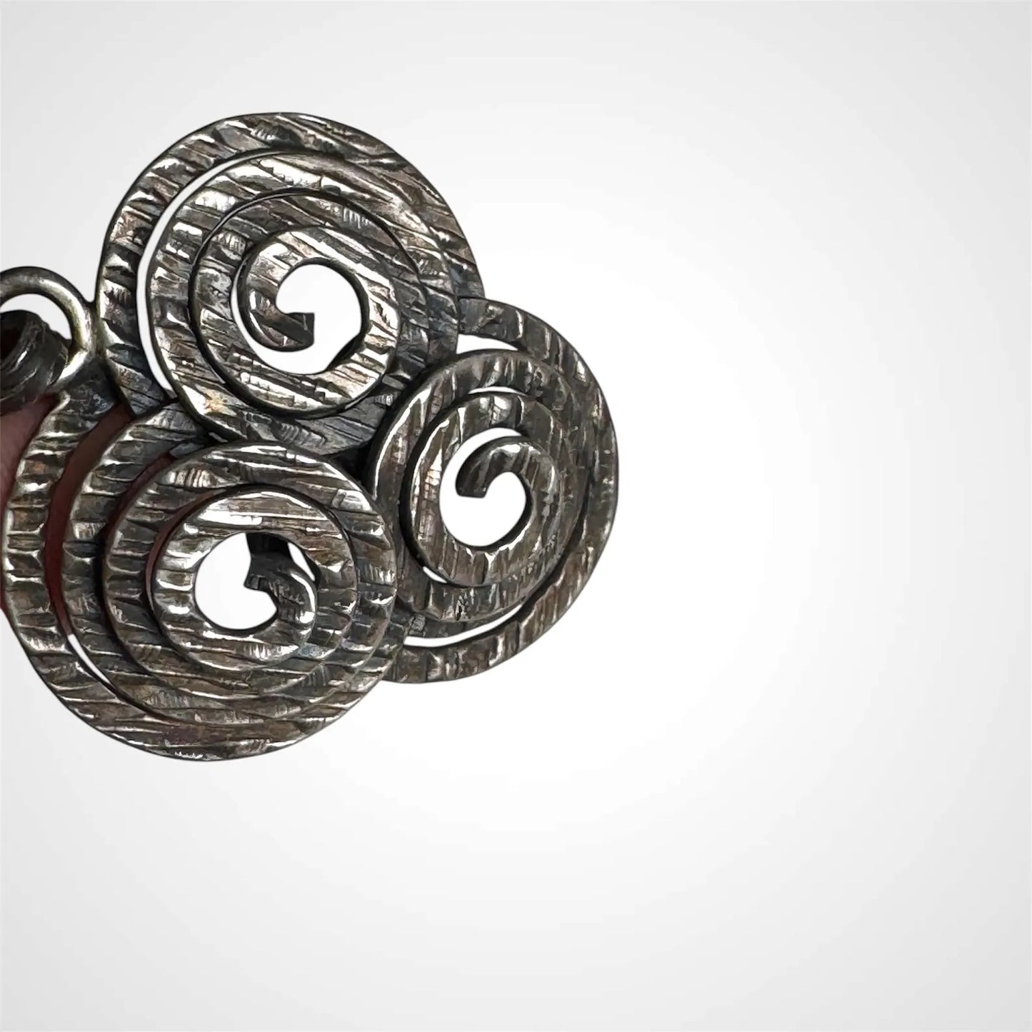Rare Modernist Elis Kauppi Sterling Silver Pendant for Kupittaan Kulta Oy, Finland 1966