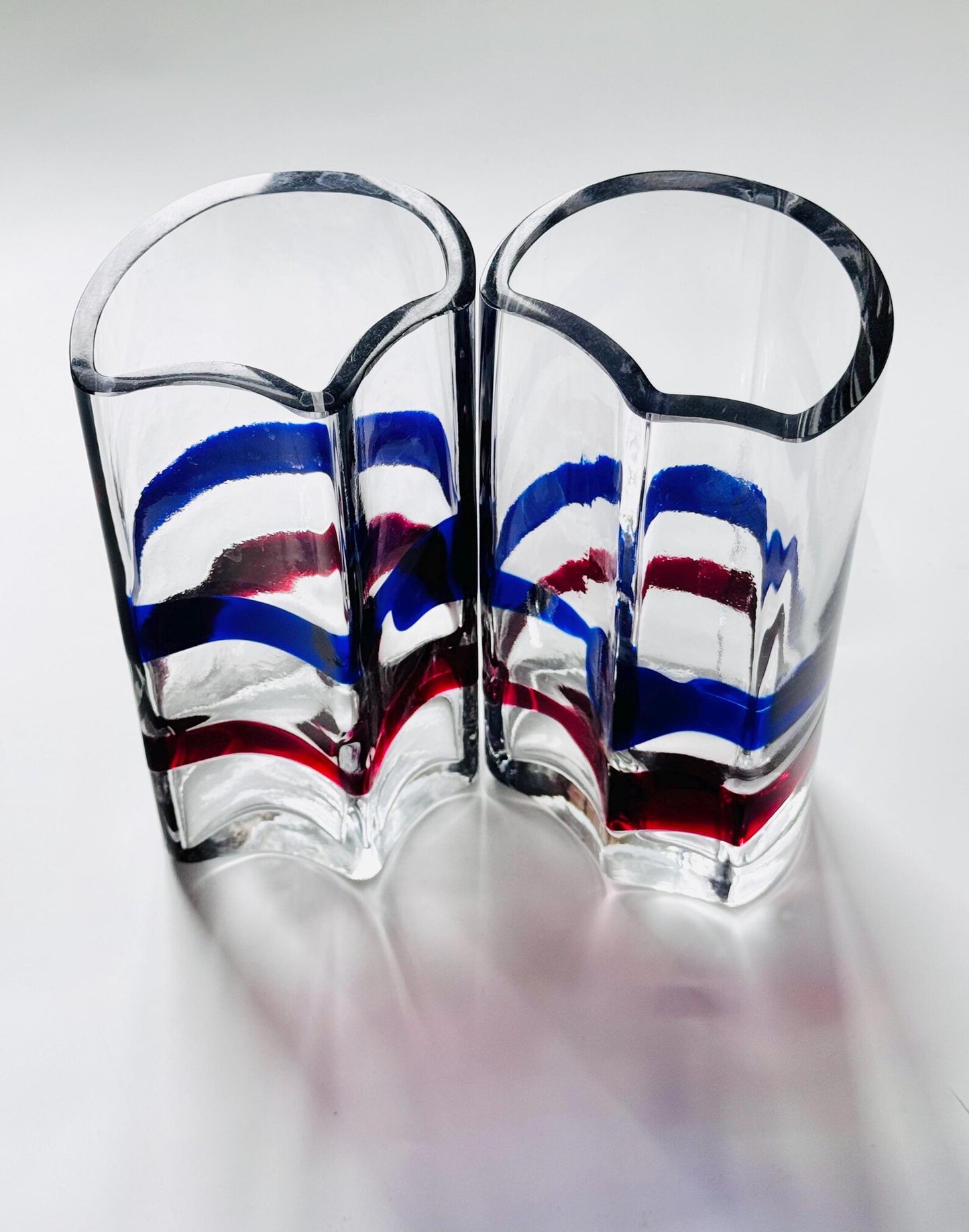 Limited Edition Art Glass Vases by Erik Höglund for Lindshammar, Sweden 1988 – 76/100