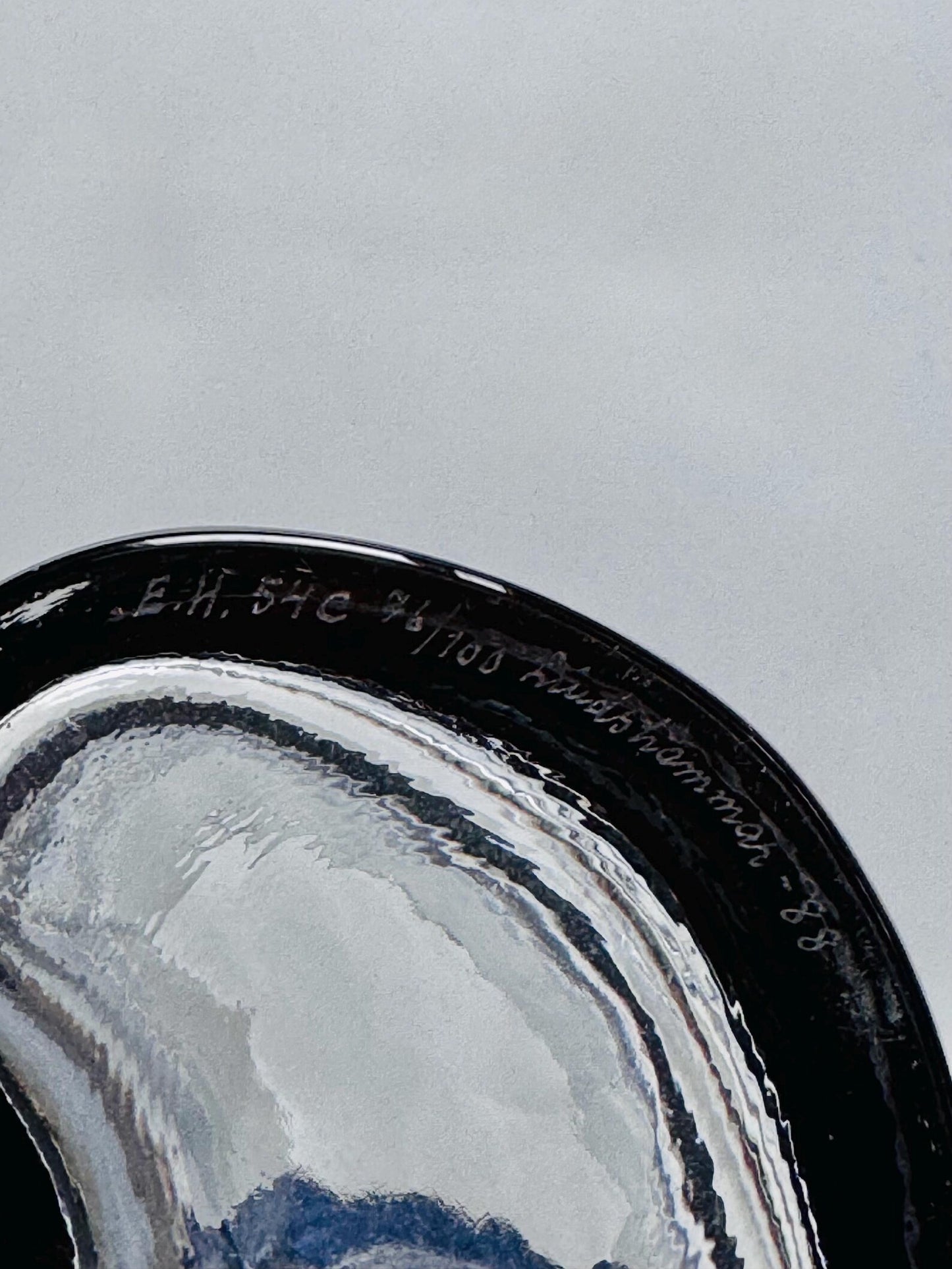 Limited Edition Art Glass Vases by Erik Höglund for Lindshammar, Sweden 1988 – 76/100