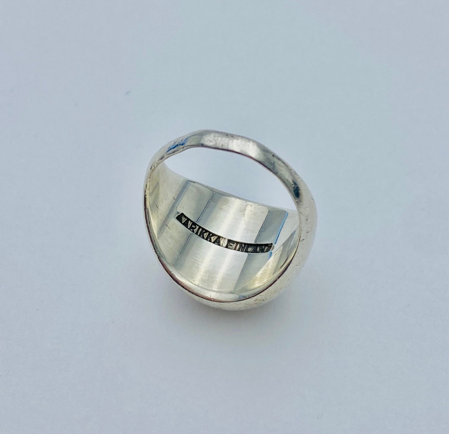 Vintage Modernist Aarikka Ring made by Kaija Aarikka , 1960s, Made in Finland