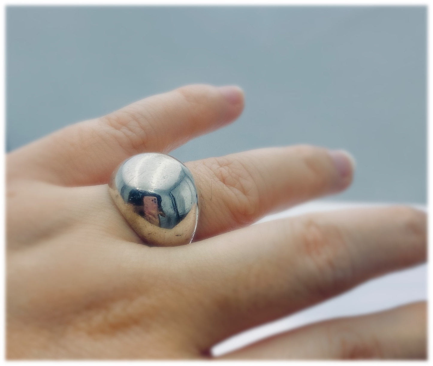Vintage Modernist Aarikka Ring made by Kaija Aarikka , 1960s, Made in Finland