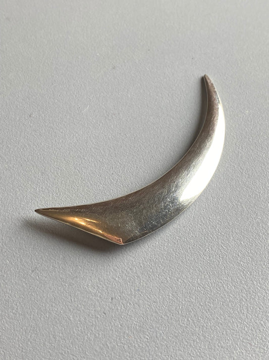 A original 1990s Aarikka Modernist Abstract Silver brooch,  Made in Finland
