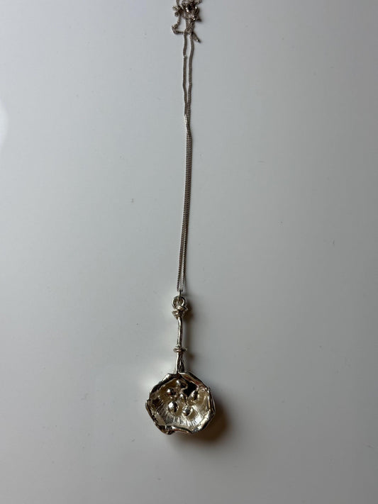 Original piece from 1977/Modernist /a wonderful handmade pendant designed by Kalevala Koru designer Holger Lindström , Made in Finland