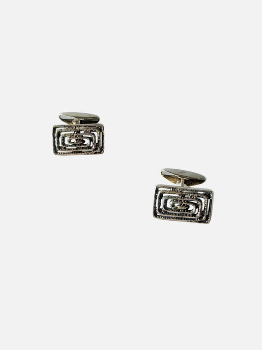 Vintage Modernist Sterling Silver Cufflinks by Martti Viikinniemi , 1970, Made in Finland
