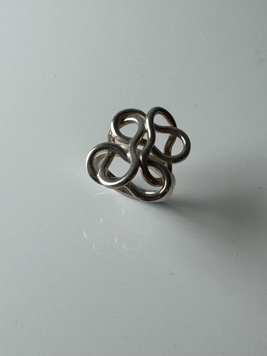 Rare/Super special art Modernist Vintage sterling silver ring designed by Kaija Aarikka in 1999, made in Finland