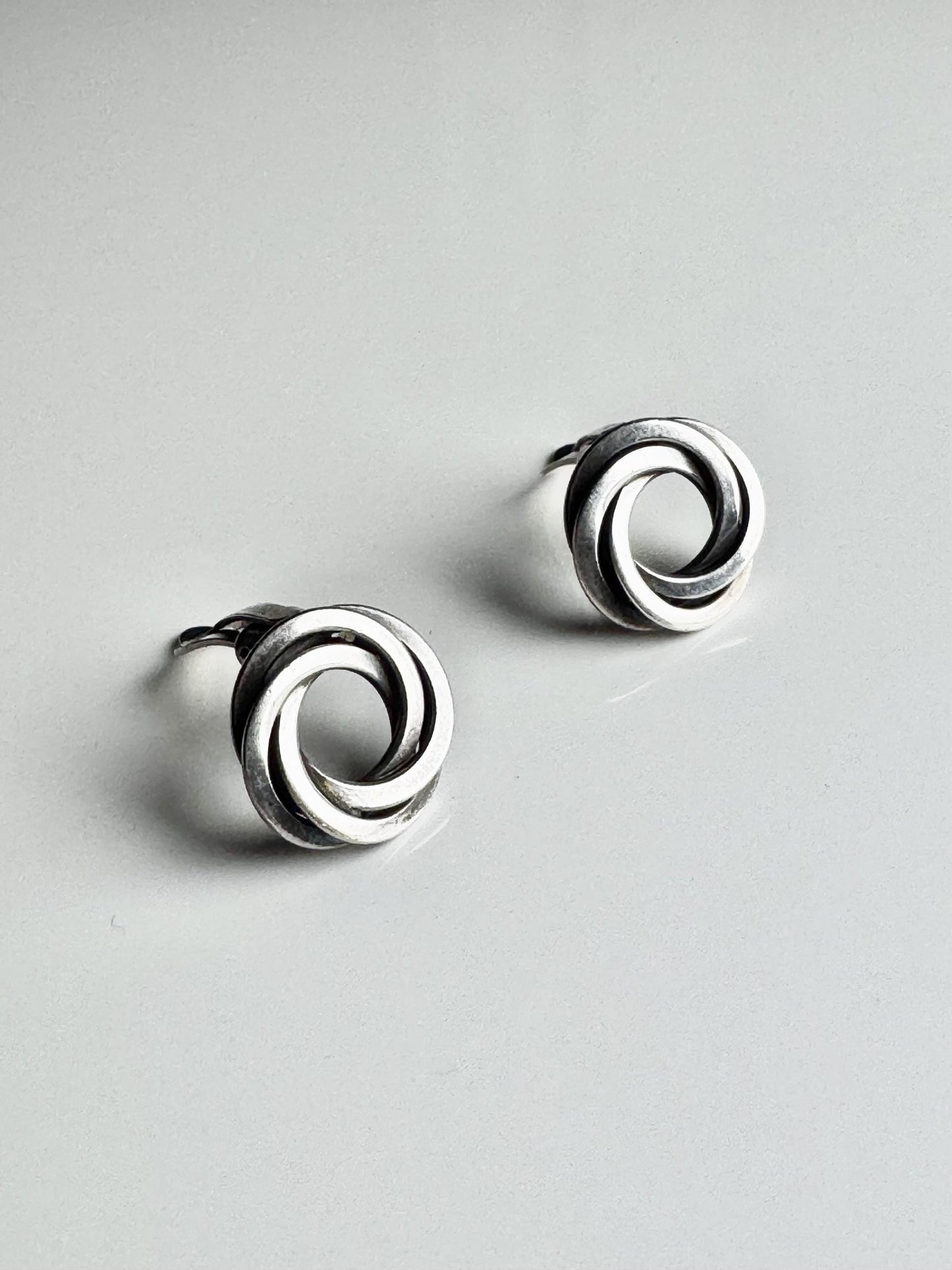Original piece from 1965/Modernist /a pair of wonderful earrings by Salonius Holger Albert, Made in Finland