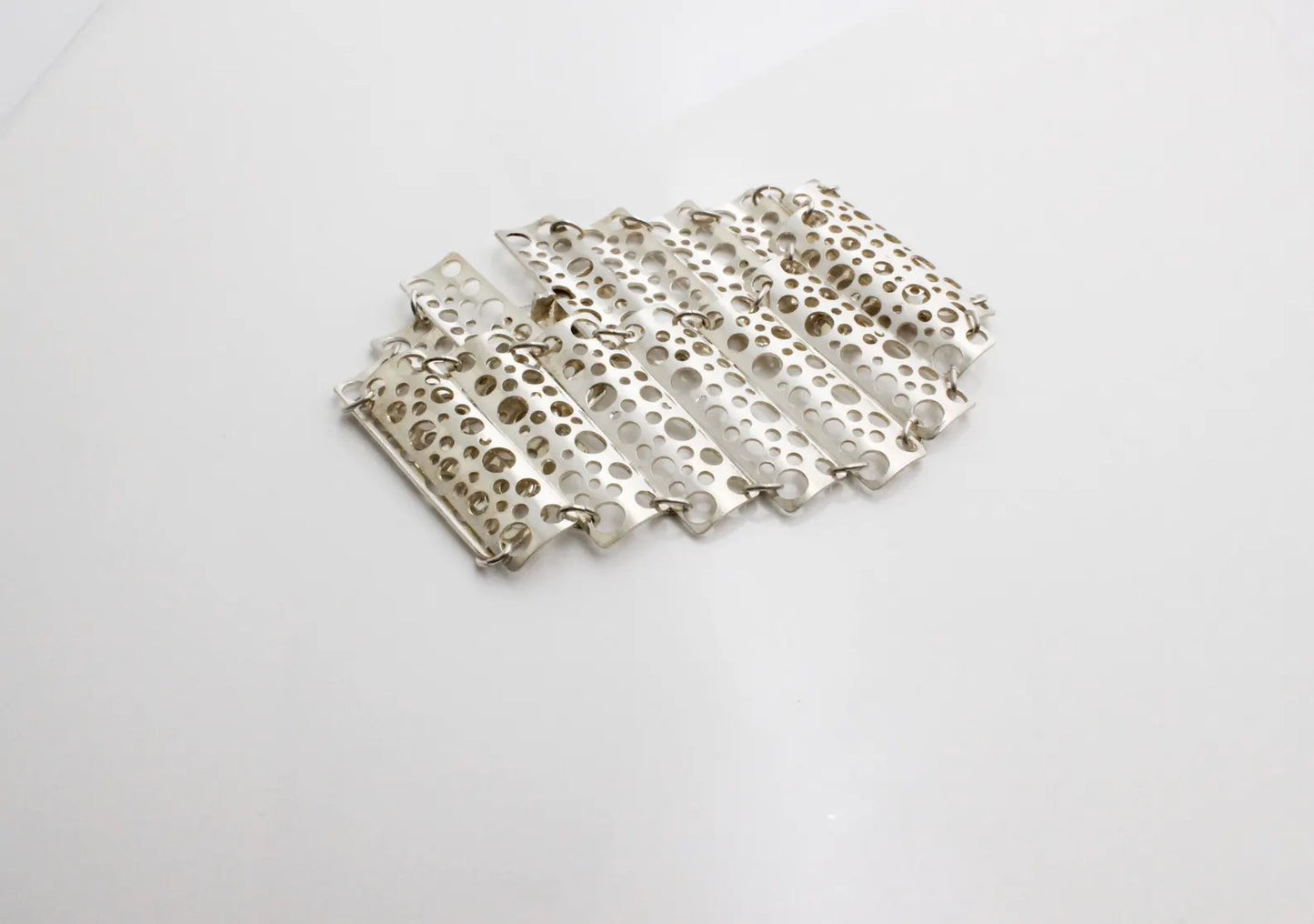 Vintage Modernist Silver Bracelet – Pitsi by Liisa Vitali, N. Westerback, Finland 1976
