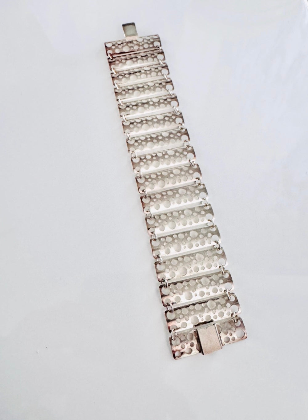 Vintage Modernist Silver Bracelet – Pitsi by Liisa Vitali, N. Westerback, Finland 1976